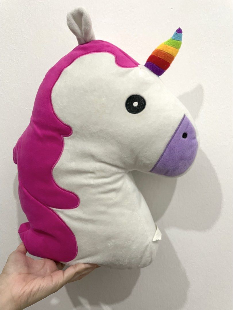 Unicorn shop emoji cushion