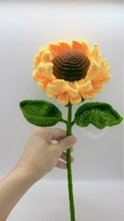 ❤️ Valentine’s Day Special Crochet Sunflower 🌻 