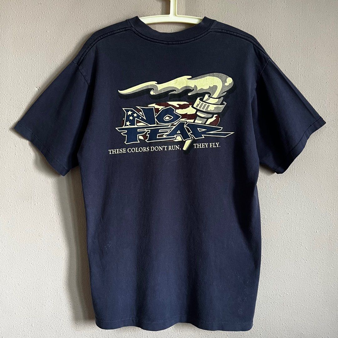 ❤️ Vintage 90s single stitched No Fear tee shirt front and back
