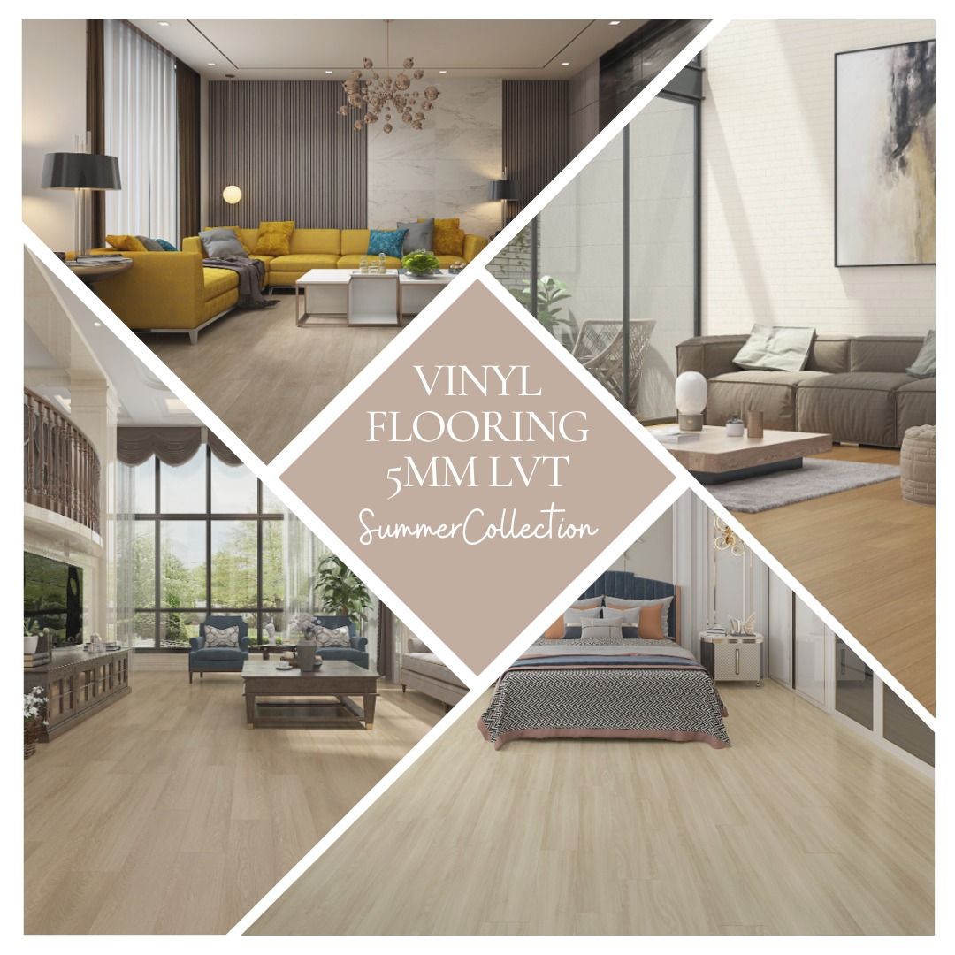 Vinyl Flooring LVT Better than SPC 5mm Click system Luxury Floor Tiles