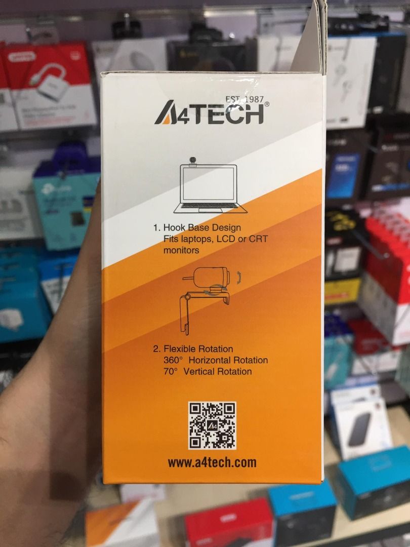 A4Tech PK-910P 720P HD Webcam with Mic, Computers & Tech, Parts ...