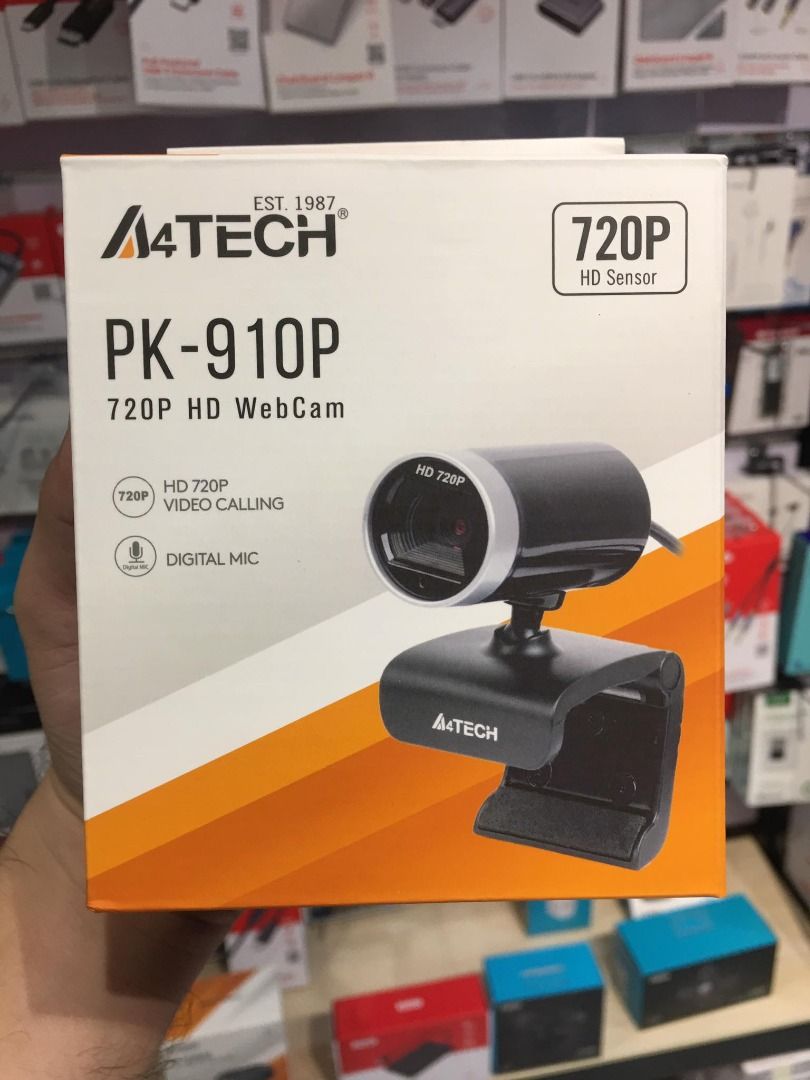 A4Tech PK-910P 720P HD Webcam with Mic, Computers & Tech, Parts ...