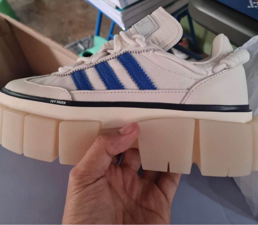 Adidas x Ivy Park (Category: Sneakers) located in Quezon City. Submitted by bruhkay (Listing ID 1213018271, Image 1). Description: Used twice Super sleek chunky Ideal for size 36 Below srp Meetup within QC Ivy park tag not included With box.