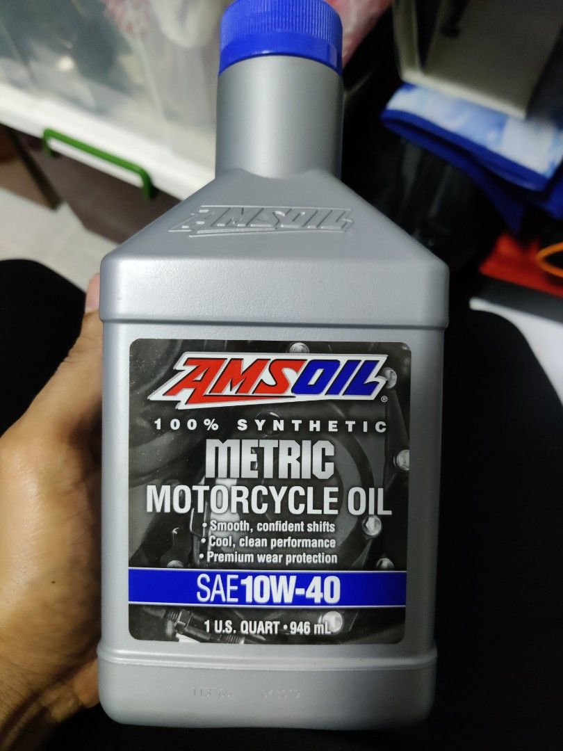 Amsoil Metric Motorcycle Engine Oil Fully Synthetic SAE 10W40