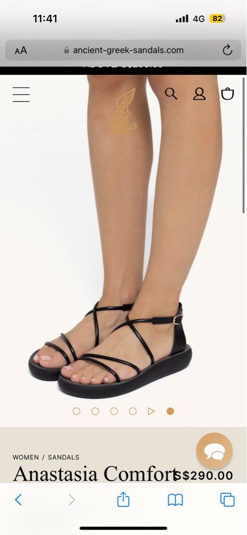 ANCIENT GREEK SANDALS Taxidi Comfort Sandals - Black | Editorialist