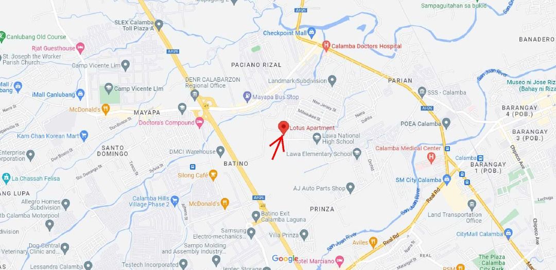 Apartment for Rent in Calamba Laguna near SLEX and SM, Property