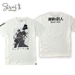 Attack On Titan Ackerman Cream White T-Shirt