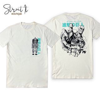 Attack On Titan Cream White T-Shirt