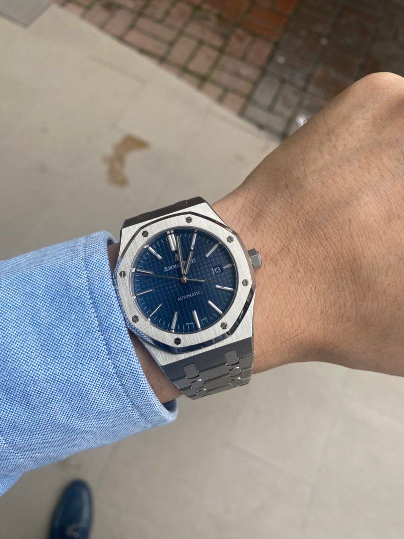 Audemars Piguet Royal Oak Blue Dial Luxury Watches on Carousell