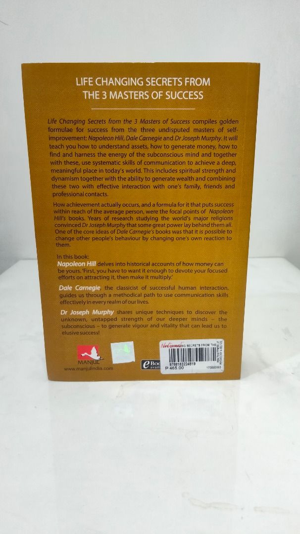 AUTHENTIC Life Changing Secrets from the Three Masters of Success