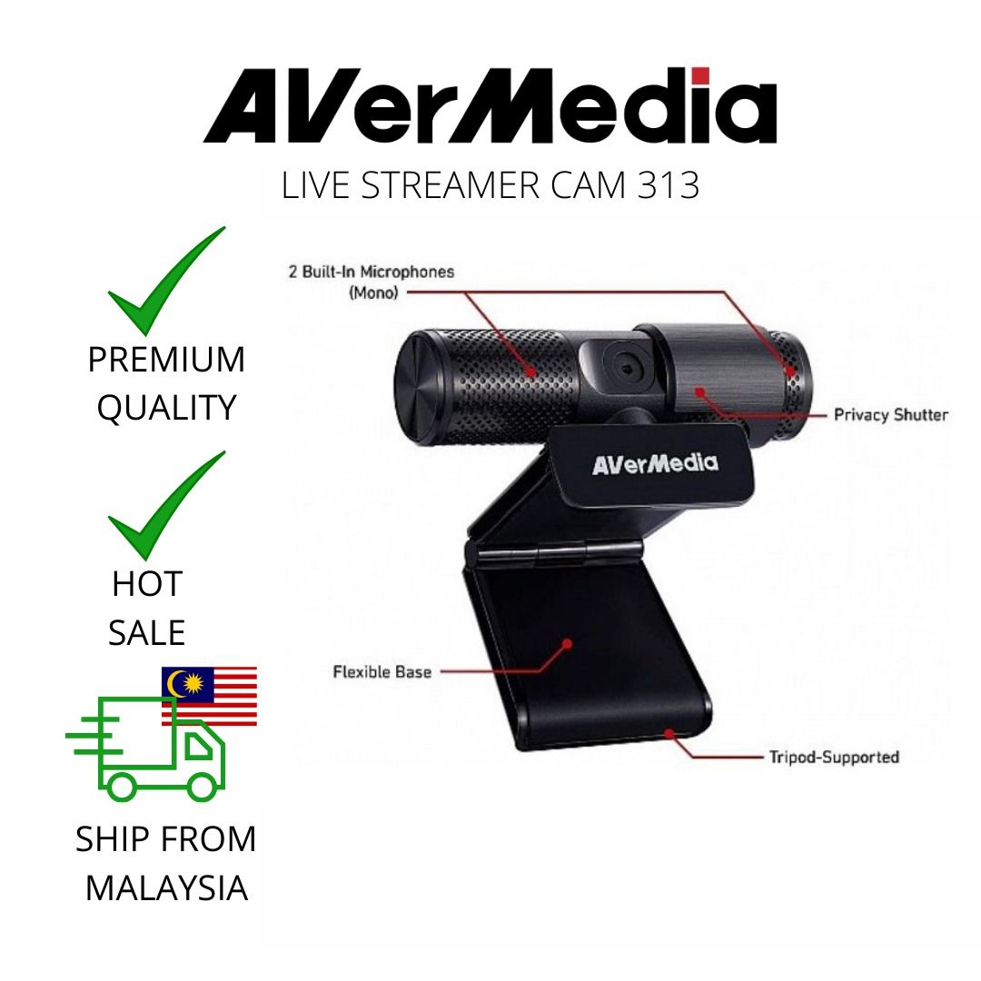 avermedia webcam live streamer cam 313