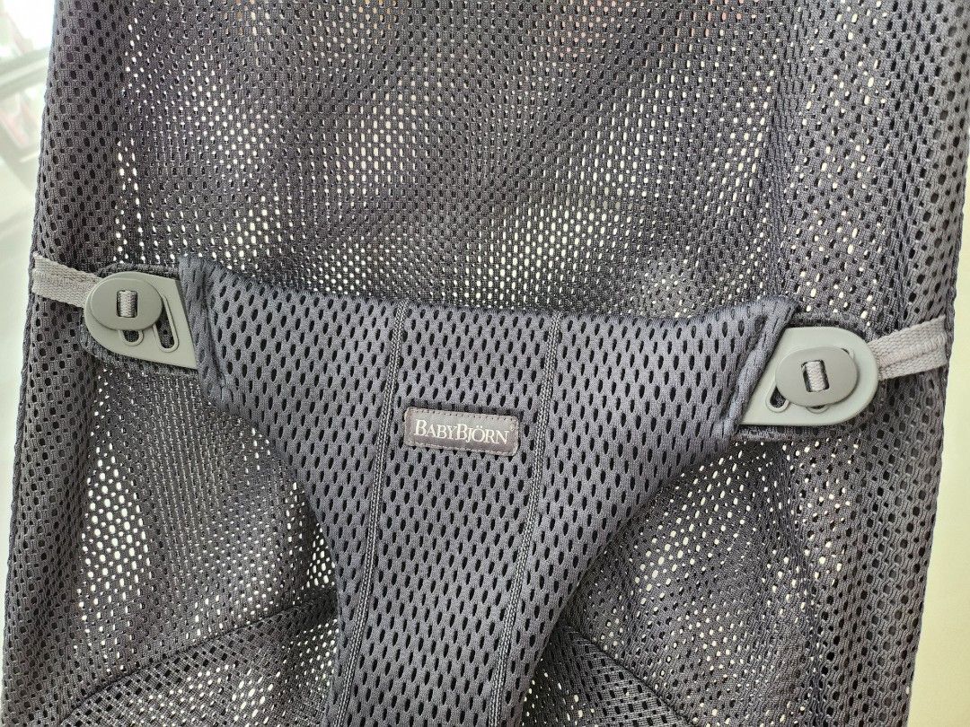 Baby Bjorn Mesh Bouncer Dark Grey, Babies & Kids, Infant Playtime on Carousell