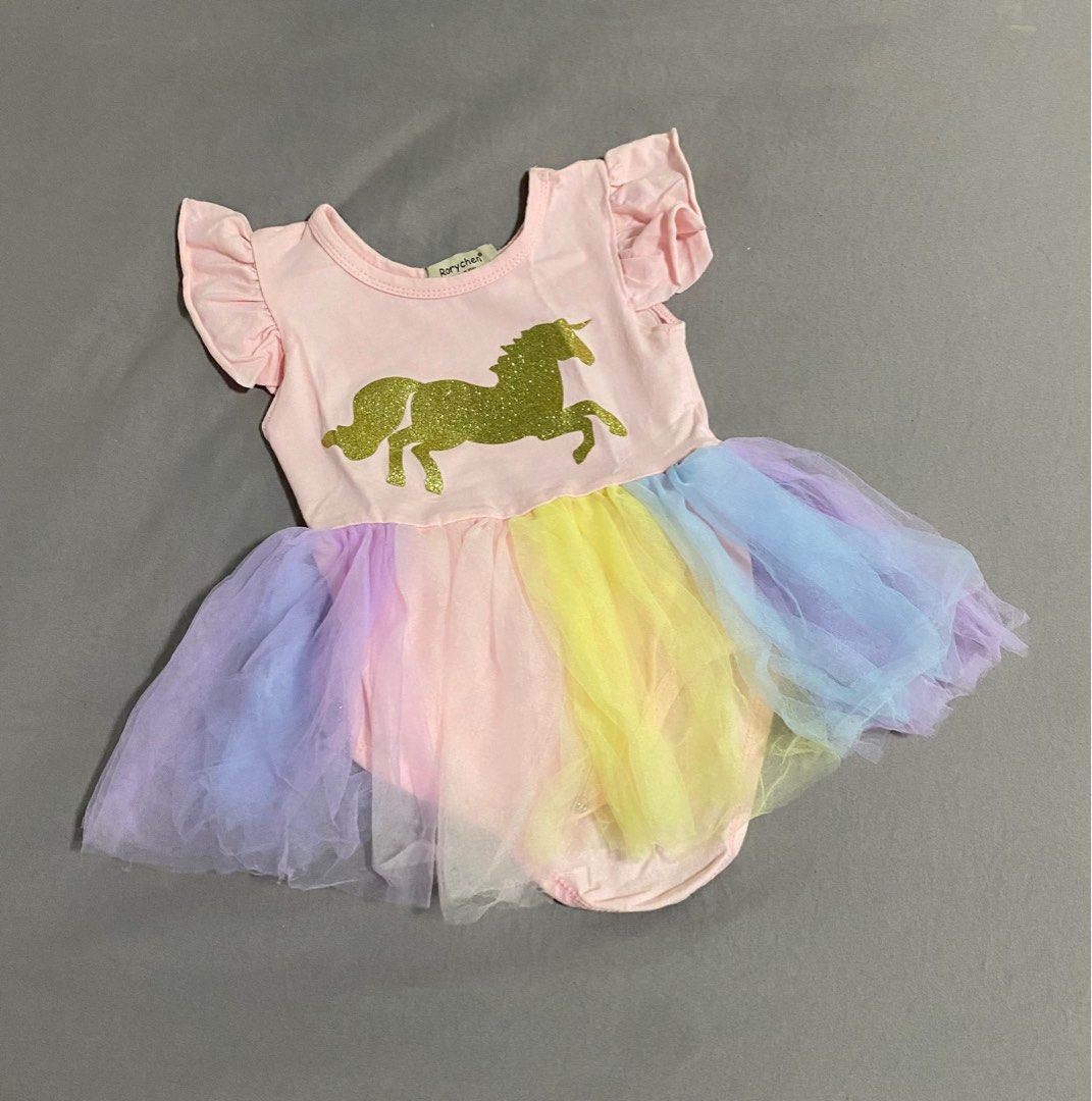 Rainbow dress baby girl shop