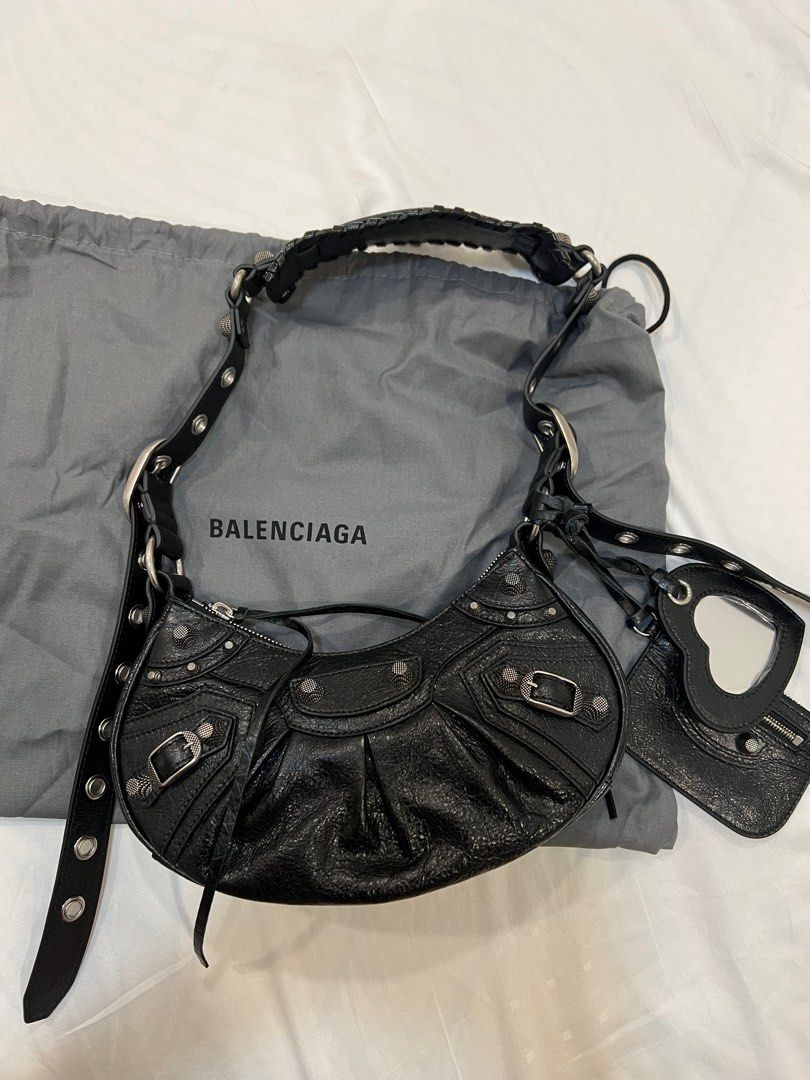 Balenciaga Black XS Le Cagole Shoulder Bag  SSENSE
