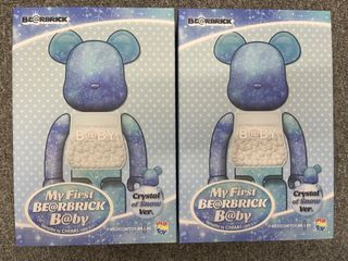 現貨Be@rbrick MY FIRST BE@RBRICK B@BY CRYSTAL OF SNOW Ver. / 100 