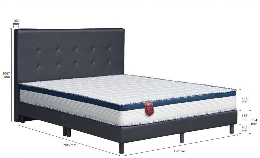 Bed Frame + Hybrid Foam Mattress, Furniture & Home Living, Furniture