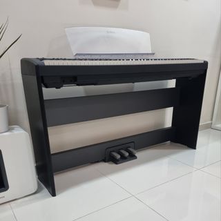 Black Piano Stand and Accessories for Yamaha Digital Piano