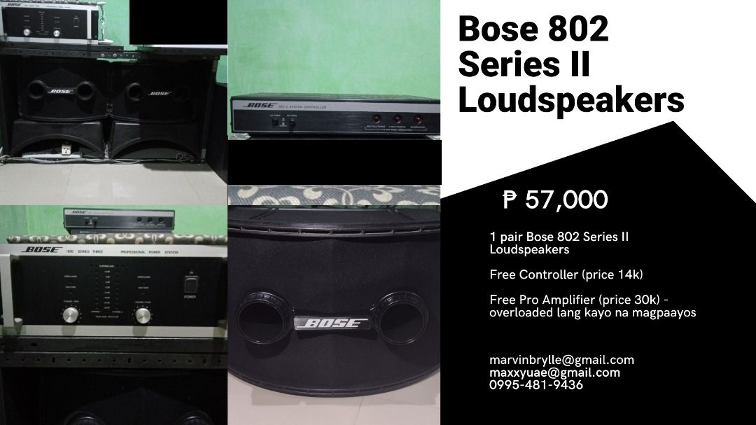 Bose 802 Series II Loudspeakers Audio Soundbars Speakers