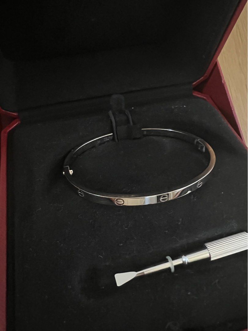 CRB6047417 - LOVE bracelet, small model - White gold - Cartier