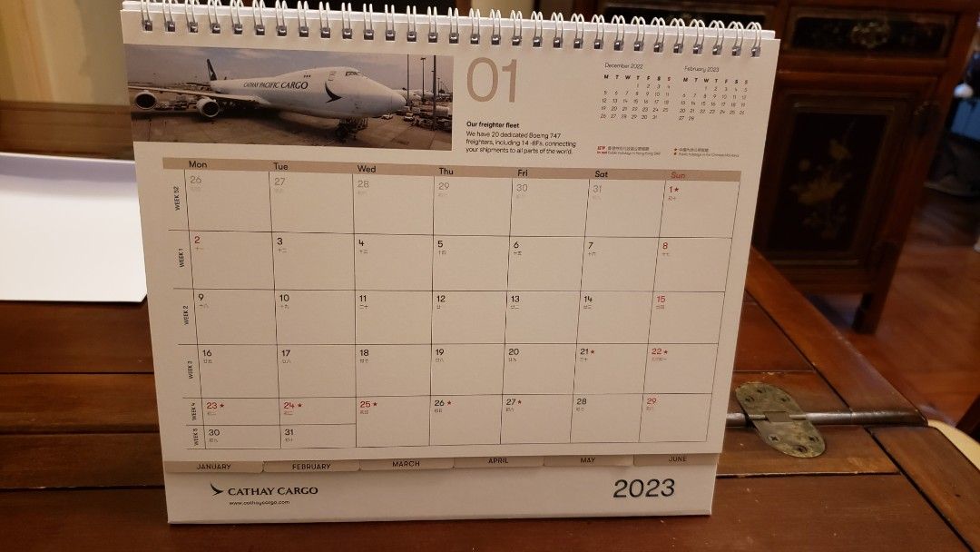 Cathay Pacific calendar, 其他, 其他 Carousell