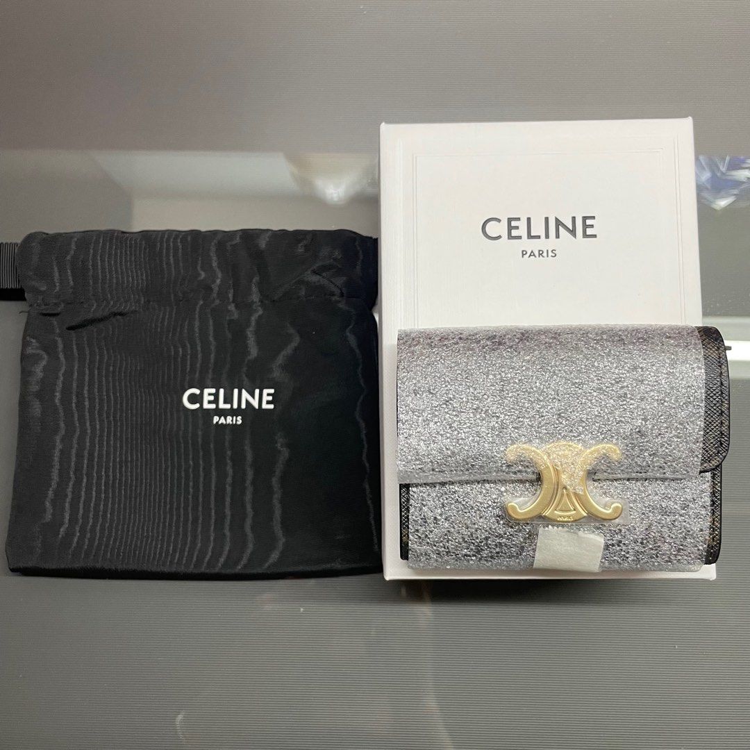 Celine Vintage Canvas Compact Wallet