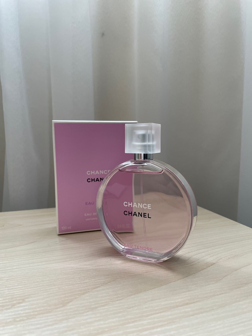 Chanel Chance Eau Tendre Eau De Toilette Spray 100ml (Pink), Beauty &  Personal Care, Fragrance & Deodorants on Carousell