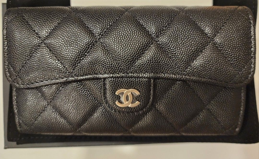 Chanel medium flap wallet, Luxury, Bags & Wallets on Carousell