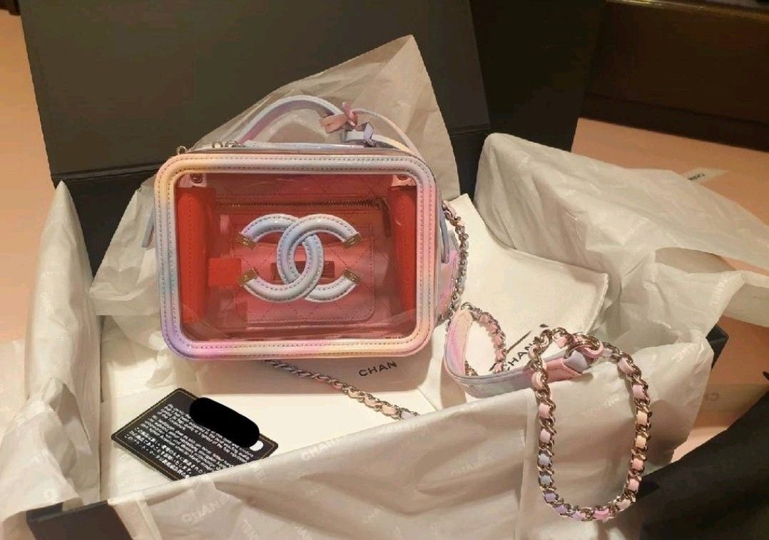 Chanel pvc sales vanity case