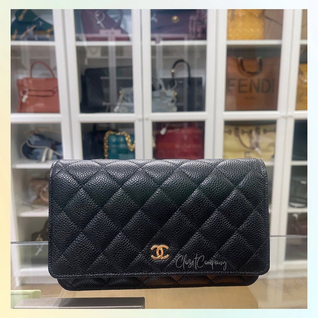 Chanel Wallet on Chain (WOC) Caviar Gold hardware (Microchip), Luxury, Bags  & Wallets on Carousell