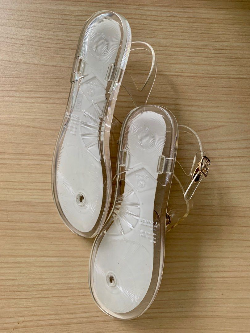 COACH Natalee Jelly Sandals (CLEAR), Women's Fashion, Footwear, Sandals on  Carousell