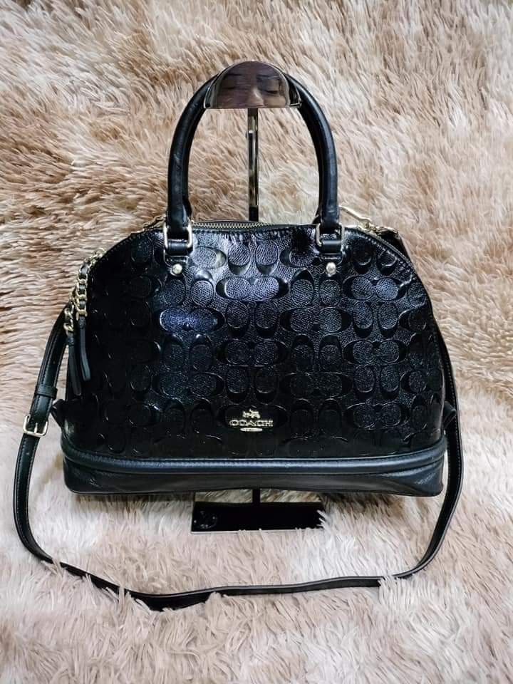 Coach mini sales sierra embossed black