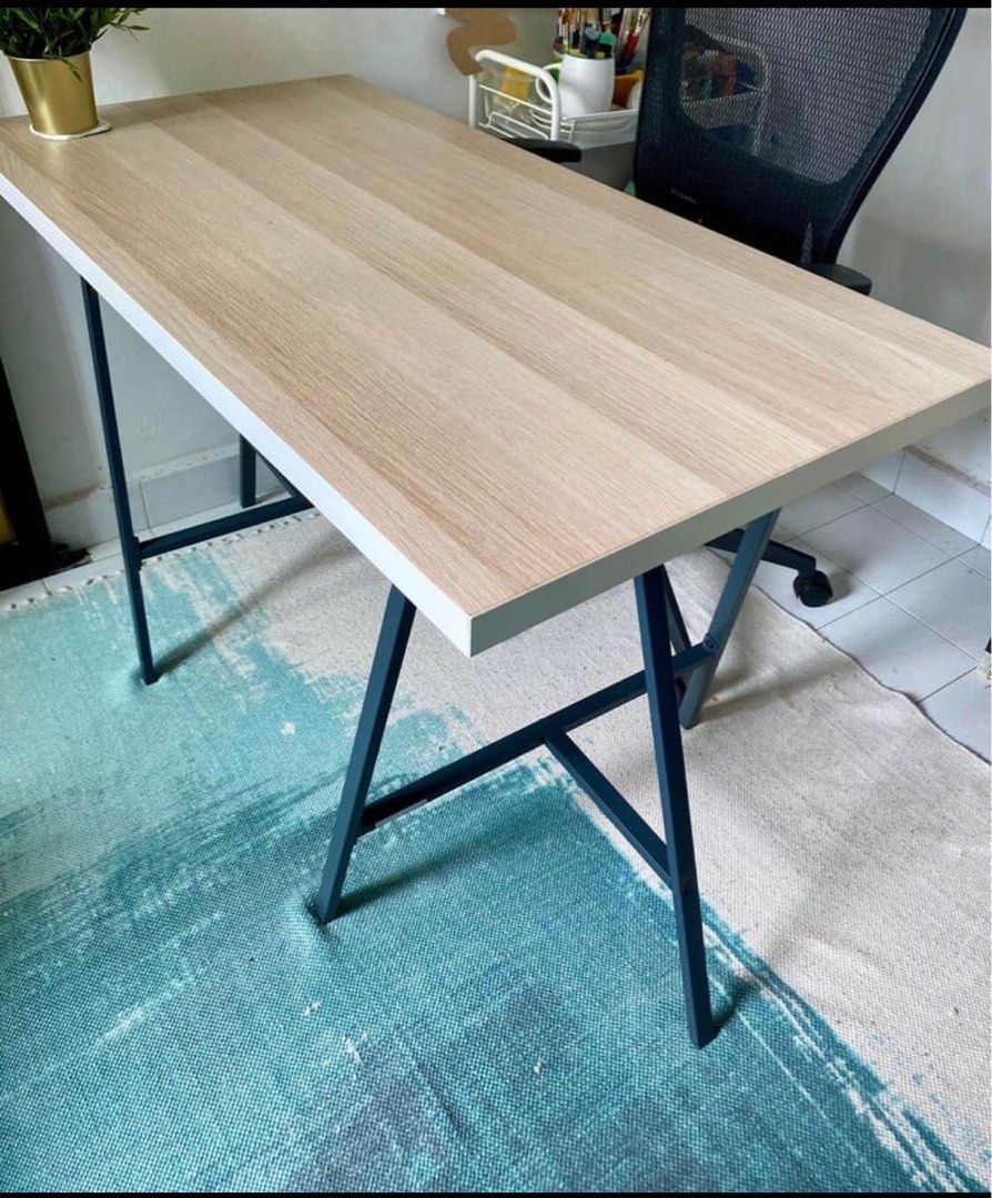 Computer chair + Ikea table, Furniture & Home Living, Furniture, Tables