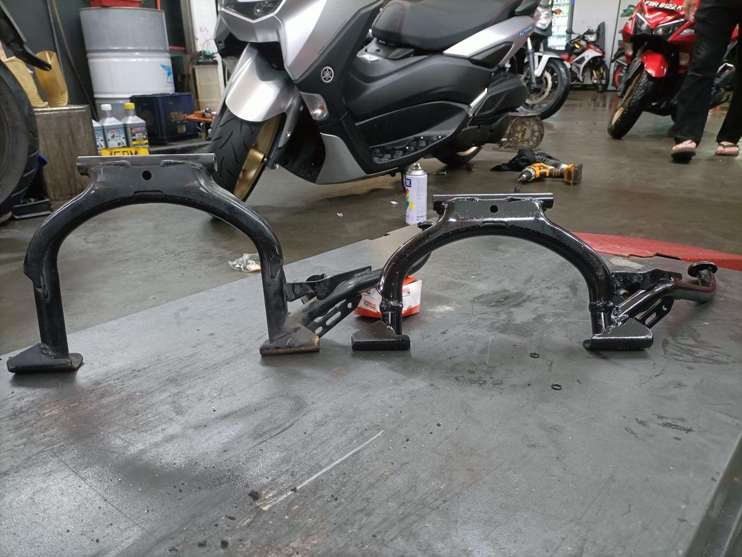 CUSTOM shorty Mainstand Side stand, Motorcycles, Motorcycle