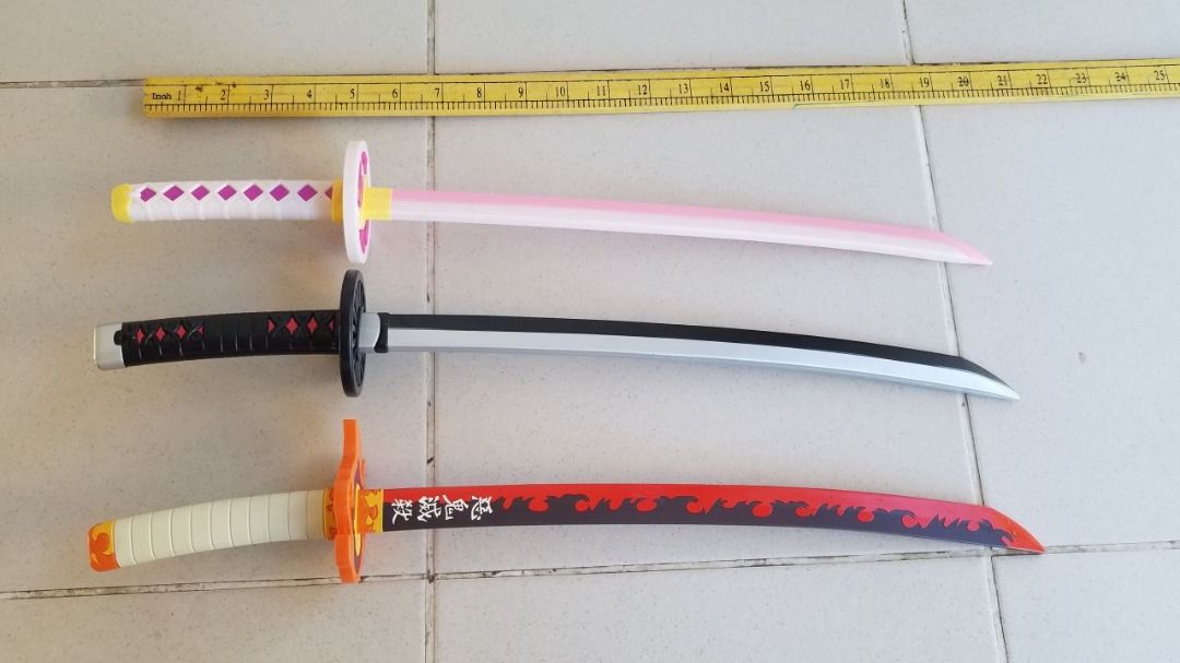 Demon Slayer/Kimetsu no Yaiba sword replicas and plush, Hobbies & Toys ...