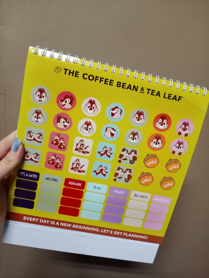 Disney Chip Dale Calendar 2023 Coffee Beam Everything Else on