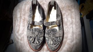 Doc Martens Airwair Kiltie Snakeskin  Loafers/Mary Jane Shoes, US 7 L