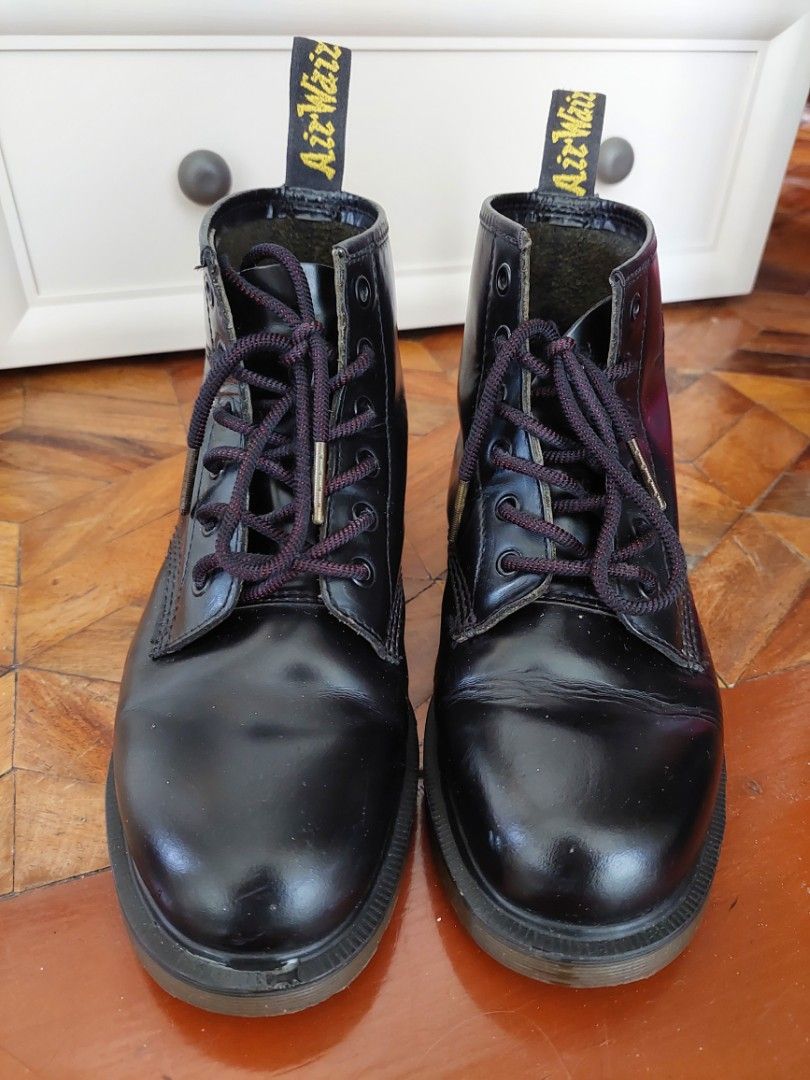 Dr. Martens|Us 9 Women'S 101 Black 6-Eye Boots, Women'S Fashion, Footwear,  Boots On Carousell