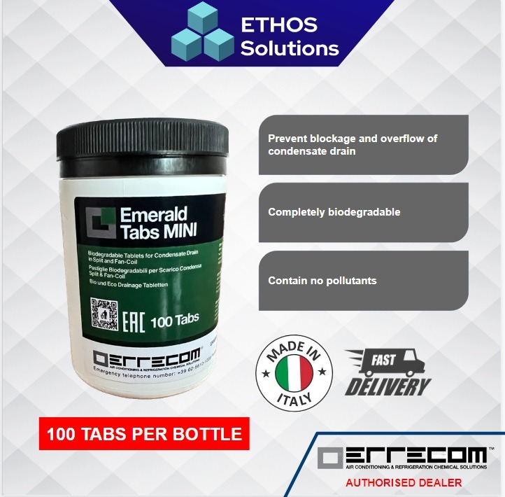 Biodegradable Emerald Tabs MINI for Condensate Drain Air