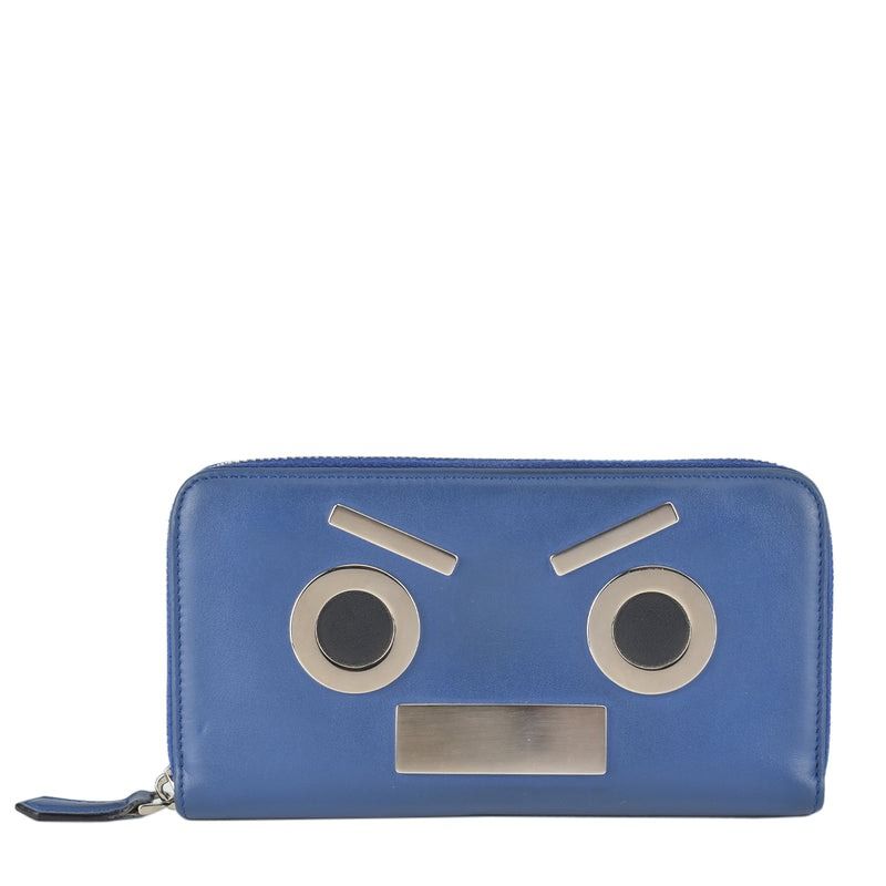 Fendi blue wallet hotsell