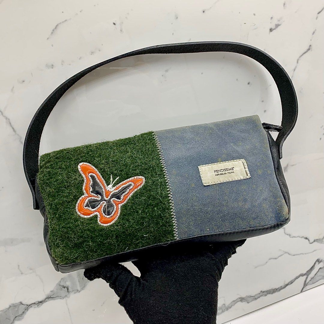 FENDISSIME EMBROIDERY HAND BAG 227020551 Women s Fashion Bags