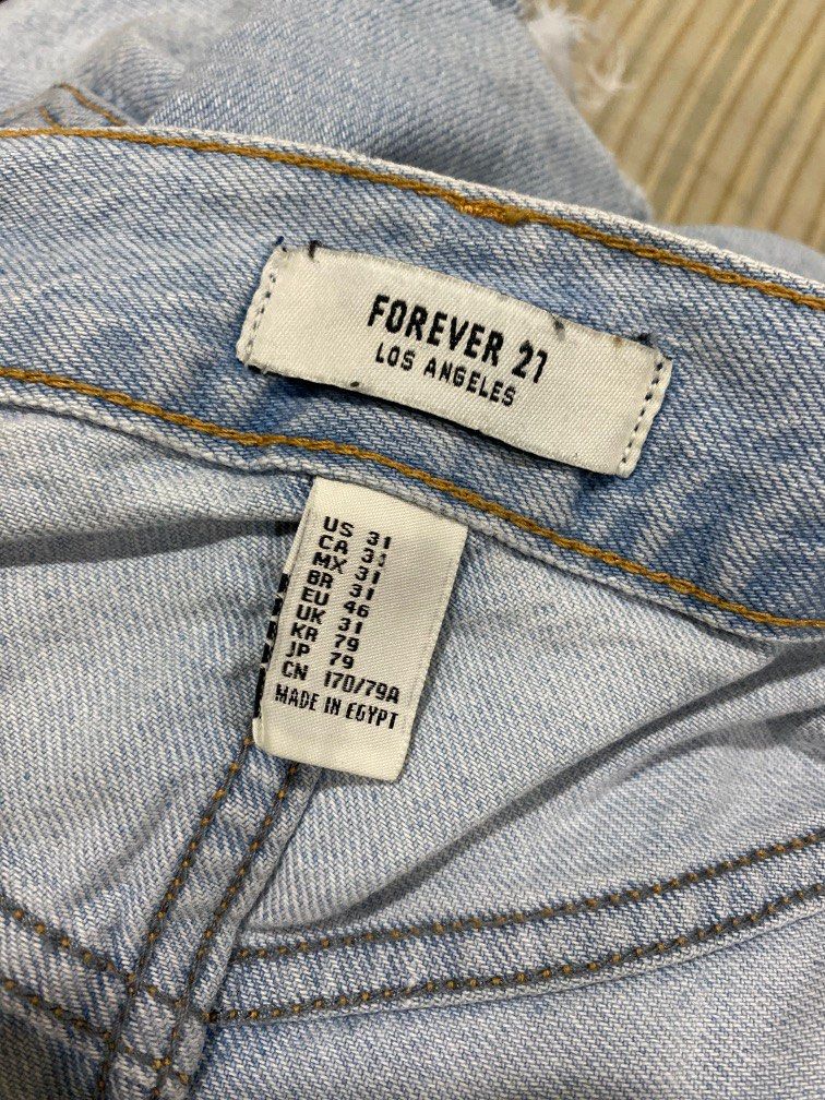forever 21 size 31 jeans conversion