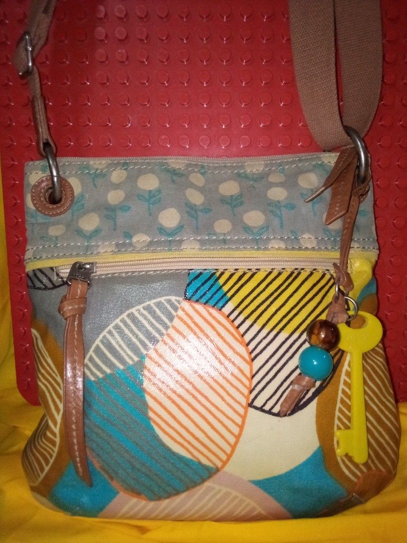 Fossil coated best sale canvas crossbody bags