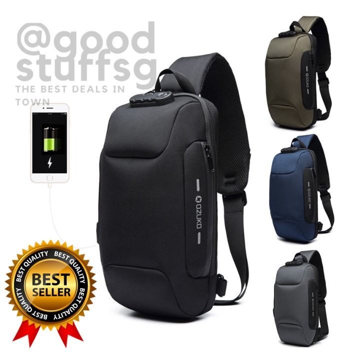 Ozuko anti theft sling bag best sale