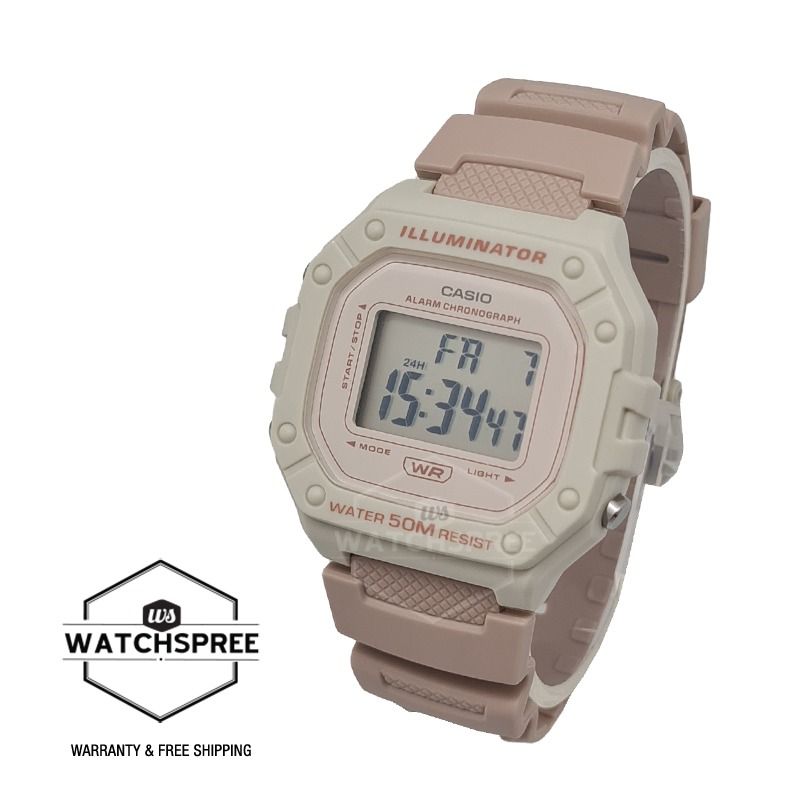 FREE DELIVERY CASIO GENUINE W218HC 4A2 100 Authentic with 1