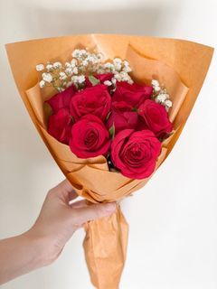 Fresh flower bouquet v day special pre order gf bf rose bouquet