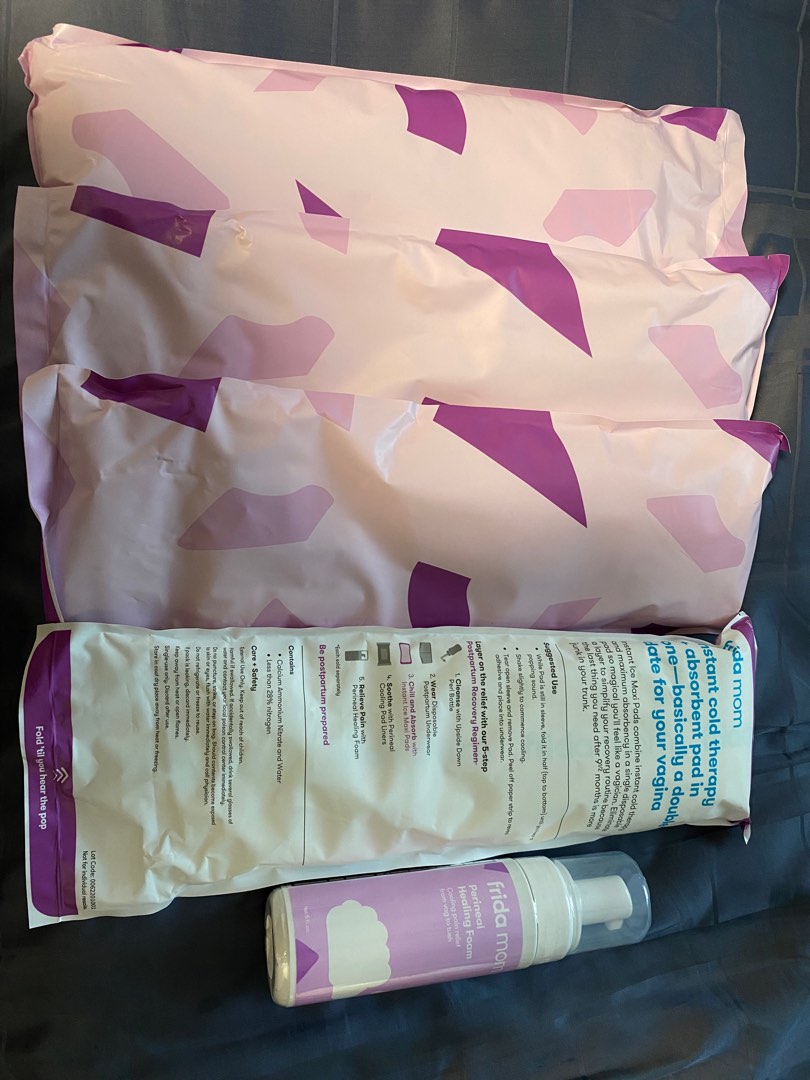 Fridamom Instant Ice Maxi Pads & Perineal Healing Foam, Babies & Kids, Maternity Care on Carousell