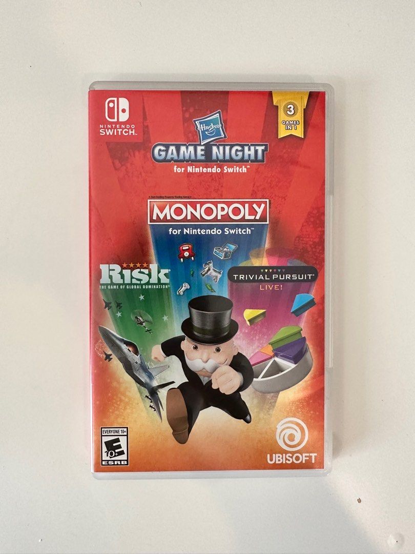 Game Night Monopoly Nintendo Switch game, Video Gaming, Video