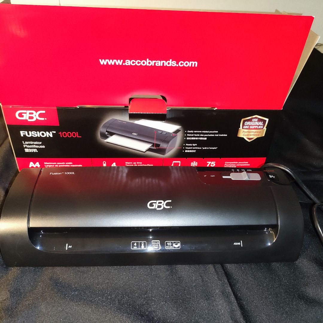 GBC A4 Laminator Fusion 1000L, Computers & Tech, Printers, Scanners