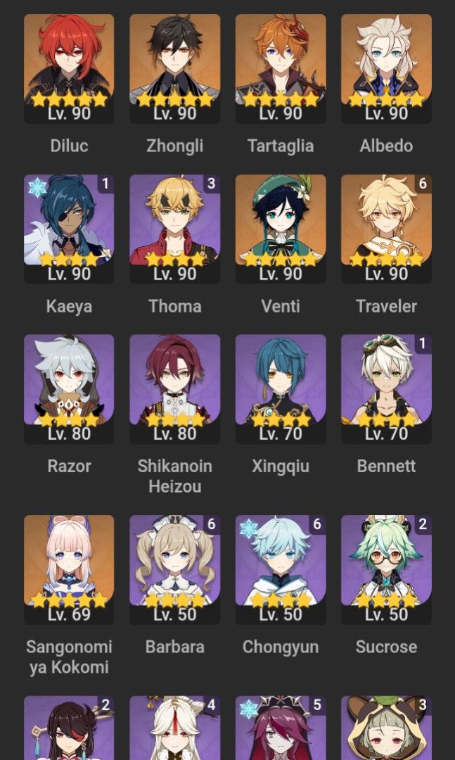 Genshin impact Account (Category: Game Gift Cards & Accounts) located in Taguig. Submitted by riasrhyxx49441 (Listing ID 1213159392, Image 1). Description: Ar 57, Asia Server Guaranteed, No issues F2p Diluc + Sig weap (triple Crowned) Sumeru unlocked.