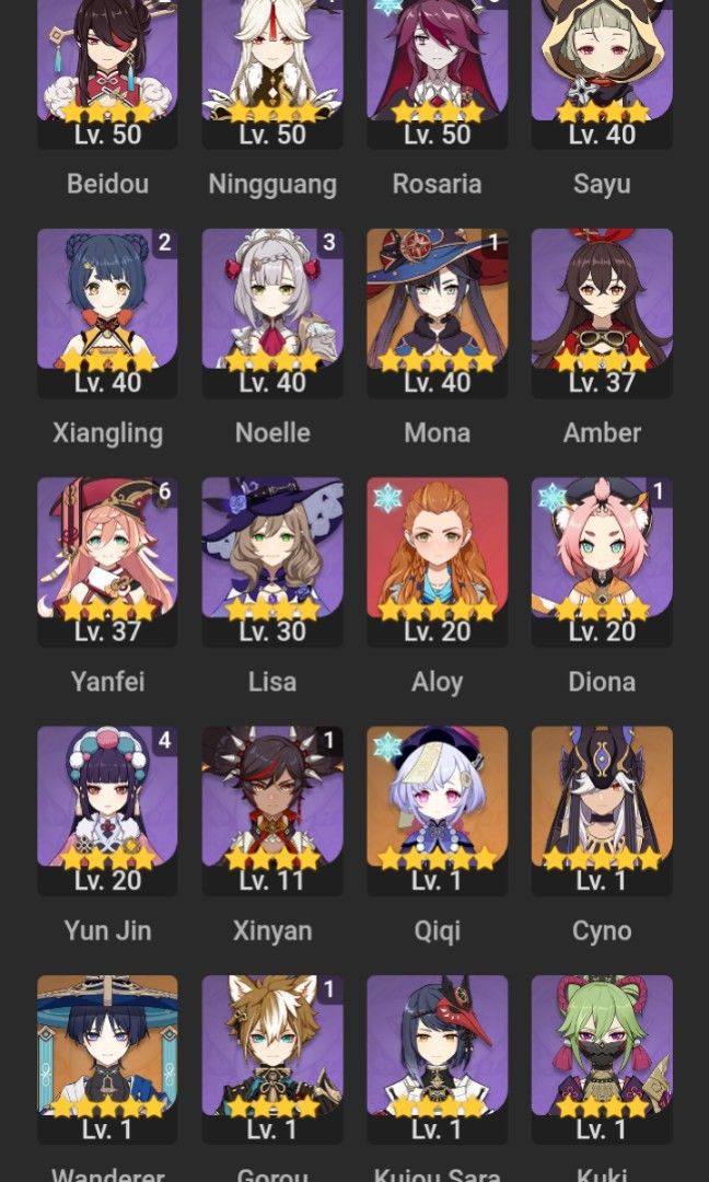 Genshin impact Account (Category: Game Gift Cards & Accounts) located in Taguig. Submitted by riasrhyxx49441 (Listing ID 1213159392, Image 2). Description: Ar 57, Asia Server Guaranteed, No issues F2p Diluc + Sig weap (triple Crowned) Sumeru unlocked.